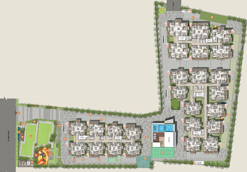 Master Plan of Gamut Saraa City in Attapur, Hyderabad - Image 107889