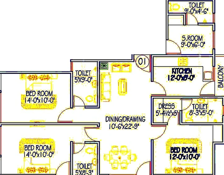 3 BHK Flat in Aastha Classique in Mansarovar, Jaipur - Image 817533