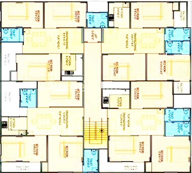 Floor Plan of Four Season Real Apartment in Jagatpura, Jaipur - Image 173084