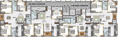 Floor Plan of Devinarayan Vasantham in Thiruvanmiyur, Chennai - Image 180800