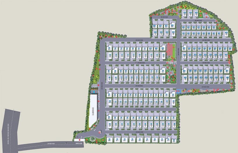 Master Plan of Hallmark Floresta in Patighanpur, Hyderabad - Image 108029