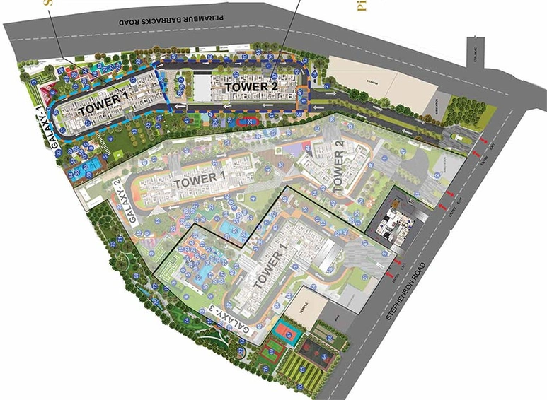 Master Plan of Casagrand Mercury in Perambur, Chennai - Image 169821