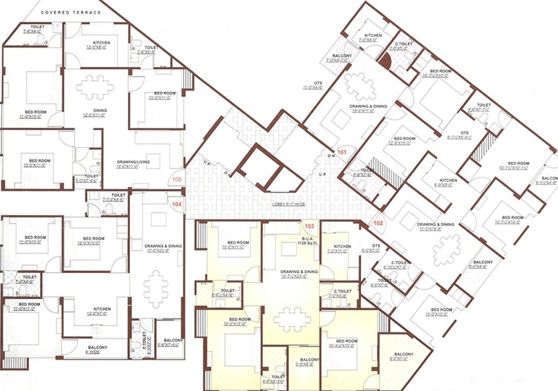 Floor Plan of JPC Govindam in Mansarovar, Jaipur - Image 172990