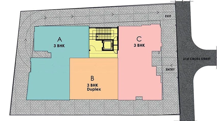 Master Plan of Elliots Dugar in Besant Nagar, Chennai - Image 180192