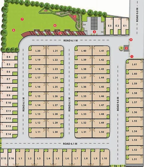 Master Plan of Nandan Prime Villas in Jagatpura, Jaipur - Image 172977