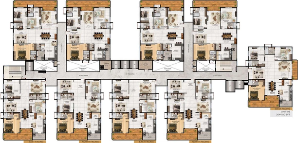Floor Plan of Reliance Elysium in Mokila, Hyderabad - Image 108341