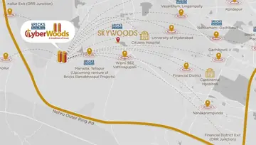 Location of Bricks Cyber Woods - Image 108363