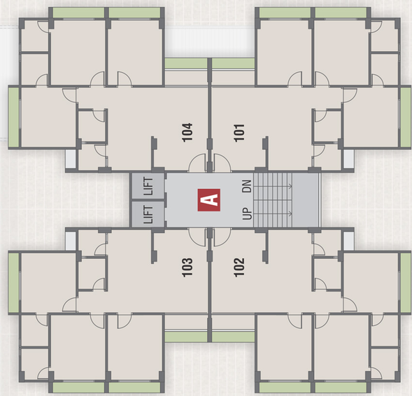 Floor Plan of Siddharth Heights 1 in Vavol, Gandhinagar - Image 108371