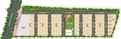 Master Plan of Hallmark Oakshir Villas in Tukkuguda, Hyderabad - Image 108349