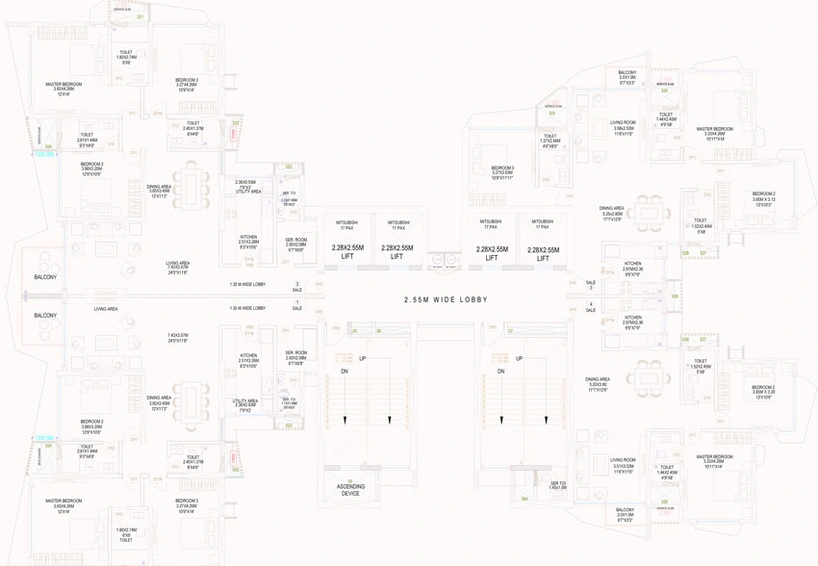 Floor Plan of Suraj The Palette in Dadar West, Mumbai - Image 90643