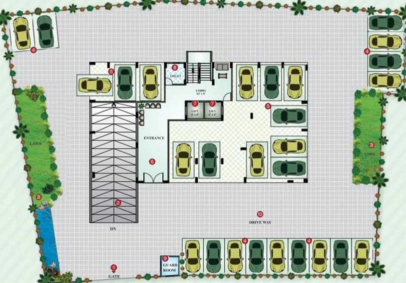 Master Plan of Upasana Residency in Adarsh Nagar, Jaipur - Image 173023