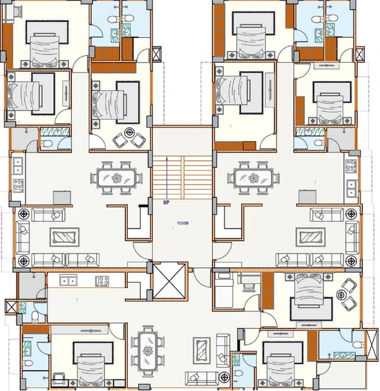 Floor Plan of Samarpan Prabhavi in Paldi, Ahmedabad - Image 108483