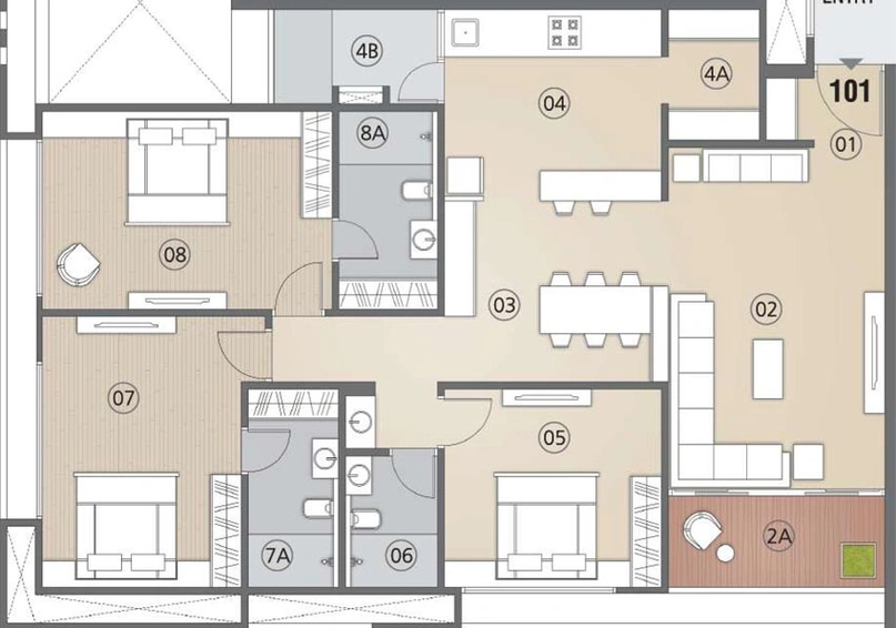 3 BHK Flat in Samyak 49 in Navrangpura, Ahmedabad - Image 726784
