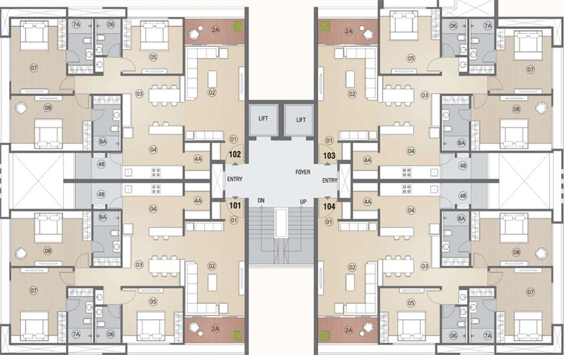 Floor Plan of Samyak 49 in Navrangpura, Ahmedabad - Image 109252
