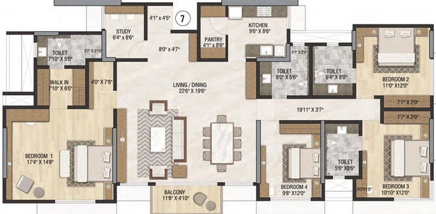 5 BHK Flat in Ashar Titan in Ghatkopar East, Mumbai - Image 455211