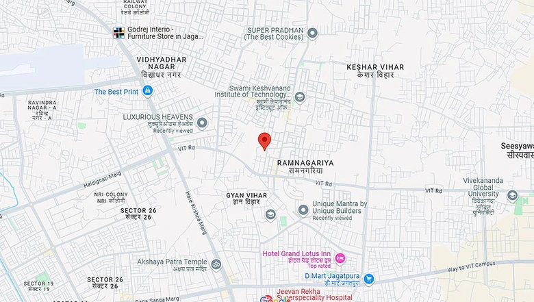 Location of Luxury The Landmark in Jagatpura, Jaipur - Image 170495