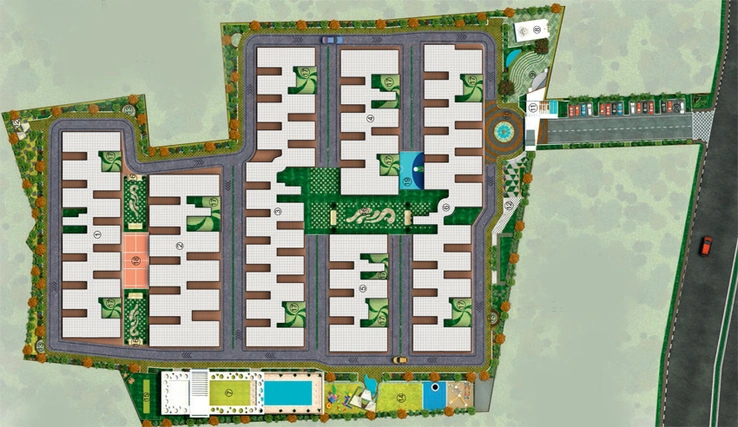 Master Plan of Avantika The Espino in Chandanagar, Hyderabad - Image 108512