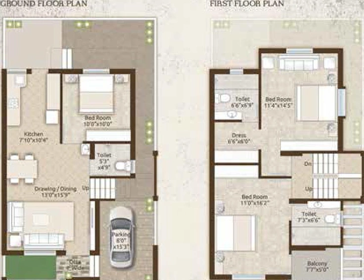 3 BHK House/Villa in Shivam Silver Palm in Waghodia Road, Vadodara - Image 827453