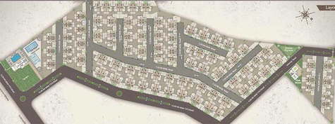 Master Plan of Shivam Silver Palm in Waghodia Road, Vadodara - Image 204562