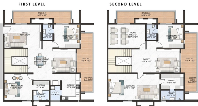 4 BHK Penthouse in Green Space Marvel in Manikonda, Hyderabad - Image 720820