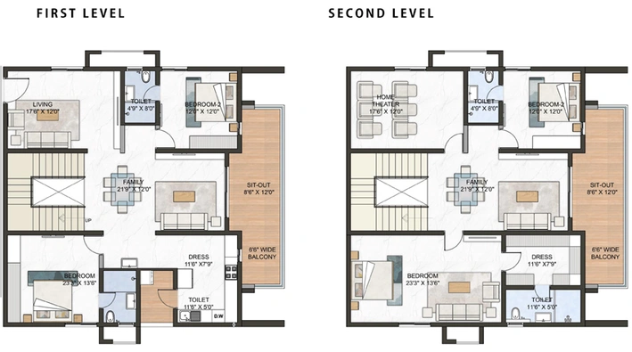 4 BHK Penthouse in Green Space Marvel in Manikonda, Hyderabad - Image 720819