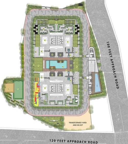 Master Plan of Green Space Marvel in Manikonda, Hyderabad - Image 108536