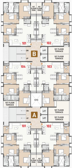 Floor Plan of Rudra Shiv Vivanta in Chandkheda, Ahmedabad - Image 108546