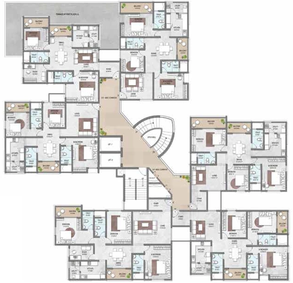 Floor Plan of Shriram Park 63 in Perungalathur, Chennai - Image 108577
