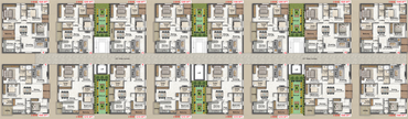 Floor Plan of Shiv Krishna Bai Residency in Uppal, Hyderabad - Image 108589