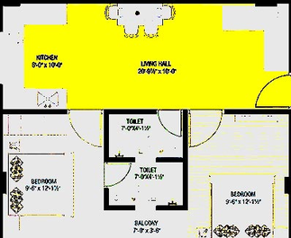 2 BHK Flat in Maa Jagdamba MJB Heights in Kalwar Road, Jaipur - Image 816950