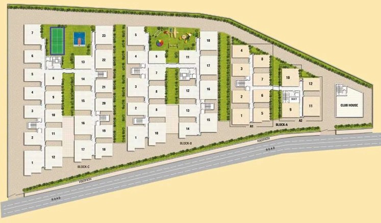Master Plan of Modi Lake View in Shamshabad, Hyderabad - Image 110499
