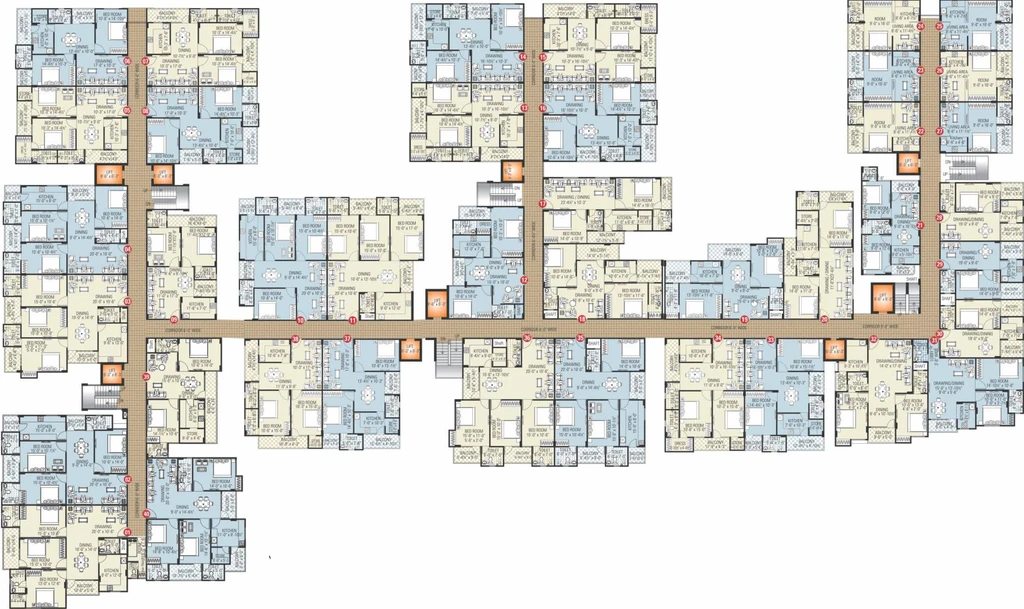 Floor Plan of Vardhman Silver Crown in Vaishali Nagar, Jaipur - Image 171667