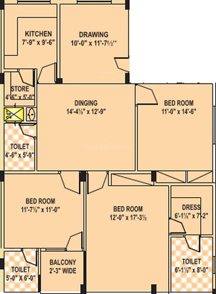 3 BHK Flat in Unnati Enclave in Jhotwara Industrial Area, Jaipur - Image 816955