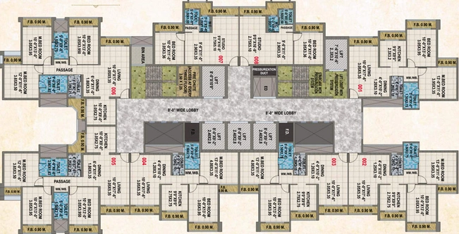 Floor Plan of Arihant Clan Aalishan Phase 1 in Kharghar, Navi Mumbai - Image 35906