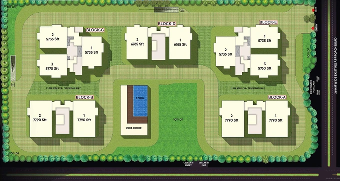 Master Plan of Rajapushpa Infina in Narsingi, Hyderabad - Image 110535