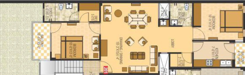2 BHK Flat in Guman Aura in Mansarovar, Jaipur - Image 816716