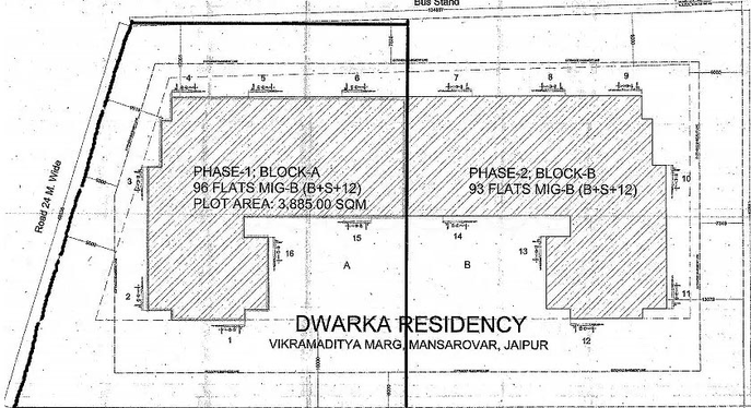 Master Plan of RHB Dwarka Residency in Mansarovar, Jaipur - Image 171209