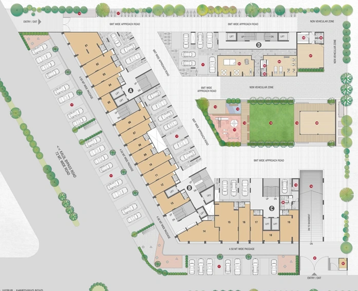 Master Plan of Saatatya Ganga 362 in Kalol, Gandhinagar - Image 108645