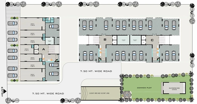Master Plan of Madhav Skyline in Raysan, Gandhinagar - Image 108652