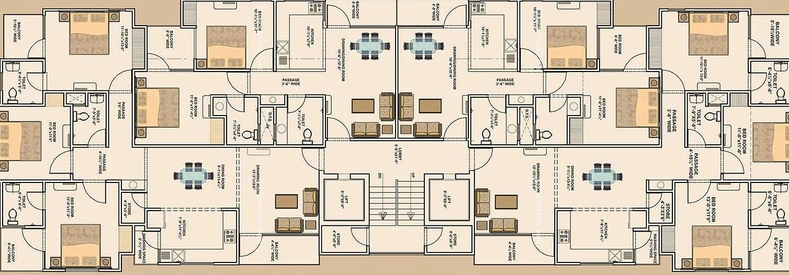 Floor Plan of Vande Rudra Aakash in Sitapura, Jaipur - Image 170859