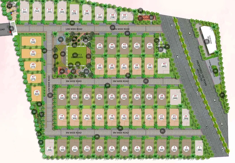 Master Plan of Vasavi Avasa in Kompally, Hyderabad - Image 108692