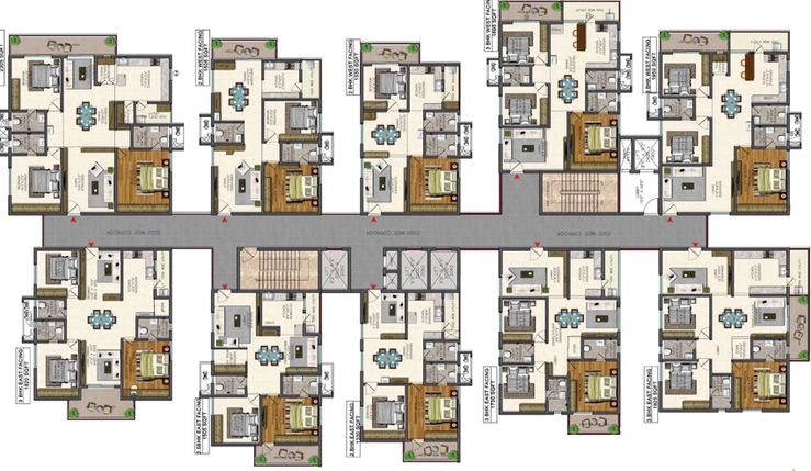 Floor Plan of Vasavi Bhuvi in Kompally, Hyderabad - Image 110604
