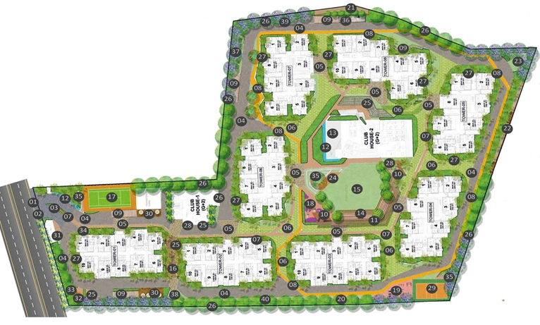Master Plan of Vasavi Bhuvi in Kompally, Hyderabad - Image 110605