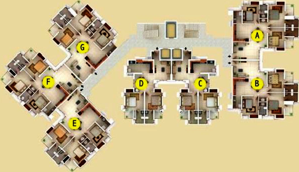 Floor Plan of DD Diamond Valley in Kakkanad, Kochi - Image 176095