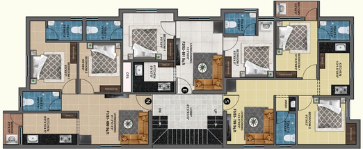 Floor Plan of MP Trinity in Anakaputhur, Chennai - Image 108671