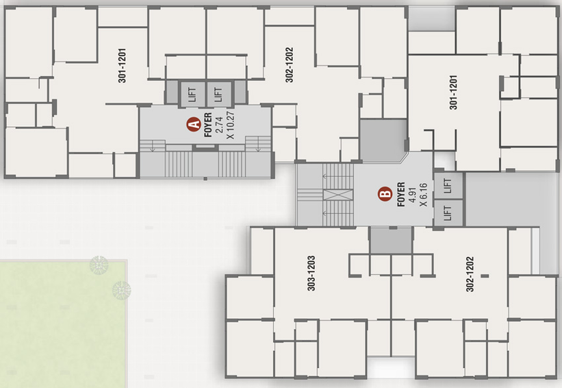 Floor Plan of Arth Saharsh Viera in Randesan, Gandhinagar - Image 108680