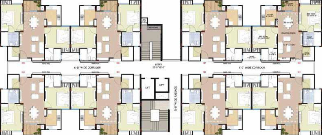 Floor Plan of ARG Vintage Homes in Kanota, Jaipur - Image 171437