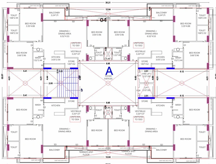 Floor Plan of Shree Ganesh Skyline in Koba, Gandhinagar - Image 108732