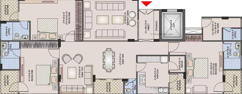 3 BHK Flat in Pearl Prem in Bapu Nagar, Jaipur - Image 816624