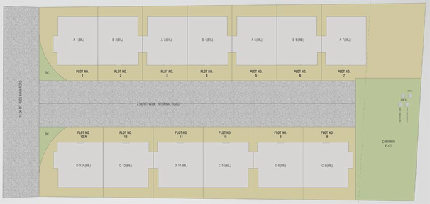 Master Plan of Shree Silver Bunglows in Bill, Vadodara - Image 109744